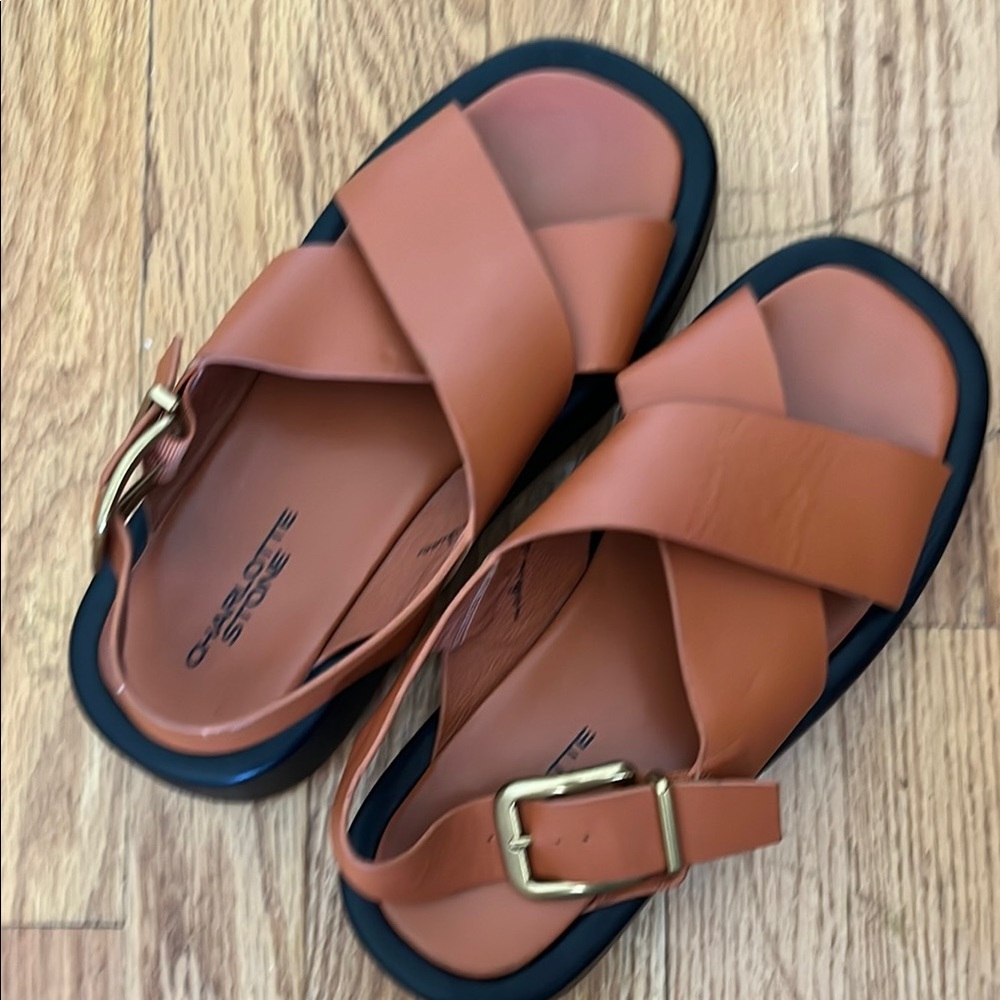 Orange Charlotte Stone Anto Sandals size 8